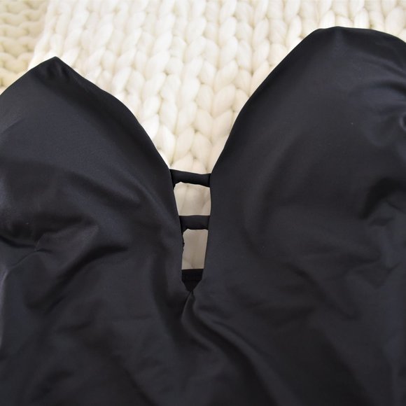 NEW! LAUNDRY Shelly Segal lace up plunge swimsuit - Picture 10 of 12